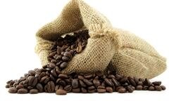 Image showing coffee beans spilling out of bag