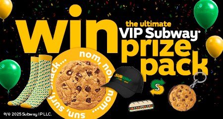 Win the ultimate Subway® VIP prize pack