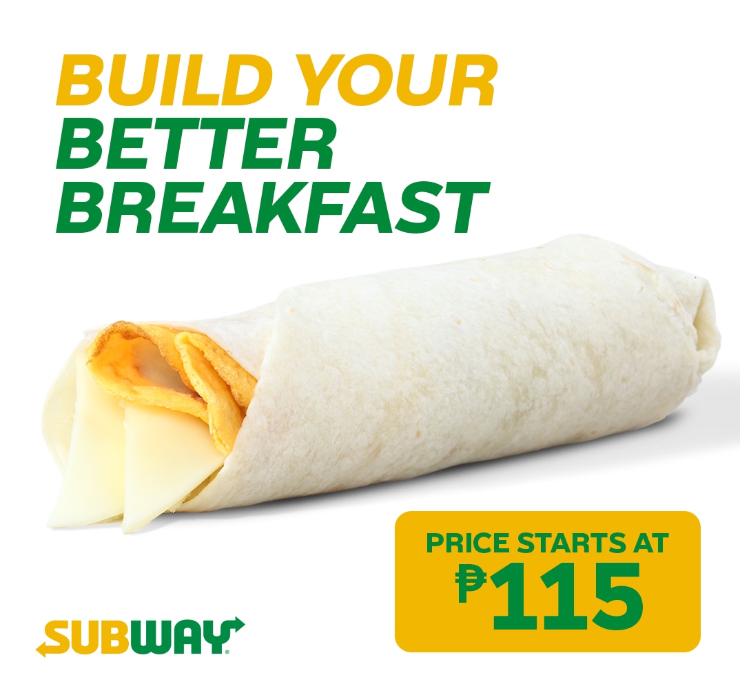 Build Your Better Breakfast with Subway Wraps