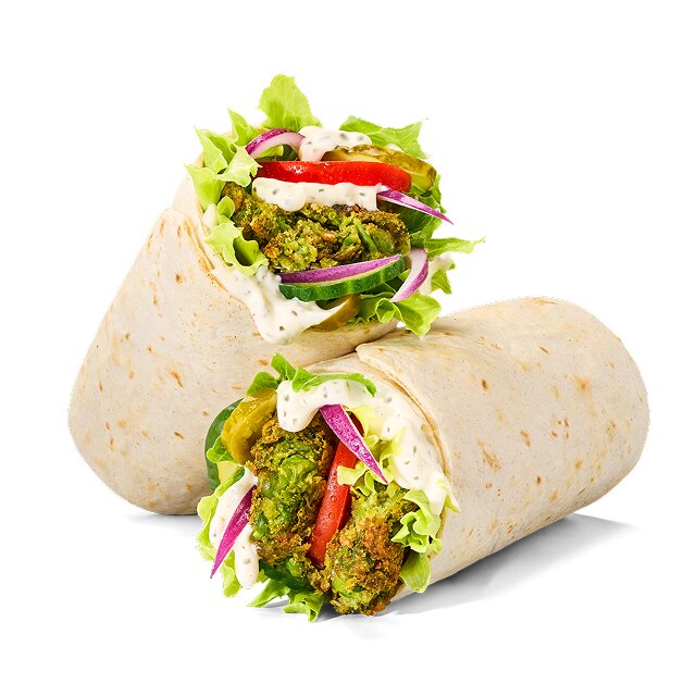 Smashed Falafel Wrap 