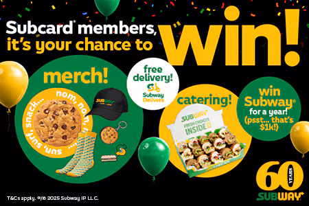 Subcard members, it's you chance to win!