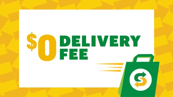 $0 delivery fee.