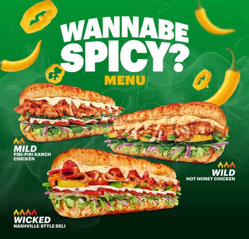 Wannabe Spicy Menu