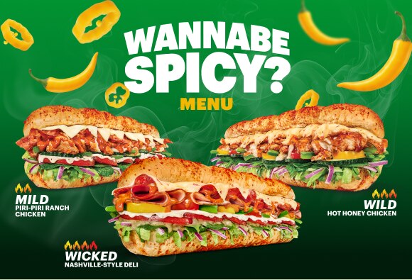 Wannabe Spicy Menu