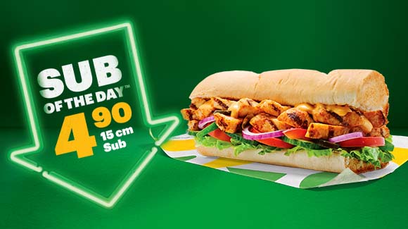 Subs of the Day for €4.90