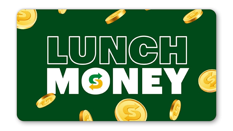 'Lunch money' gift card