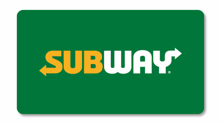 Subway gift card