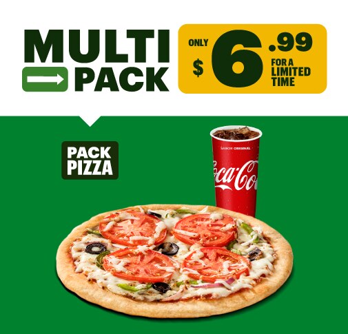 Pizza and Fountain drink