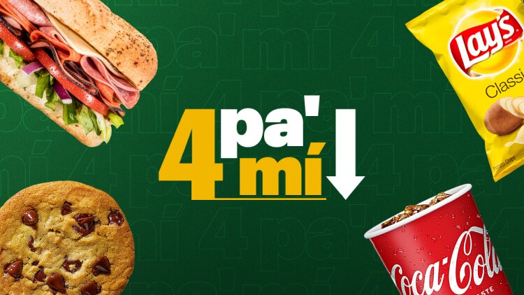 Sub 6inch with drink, cookie and chips​