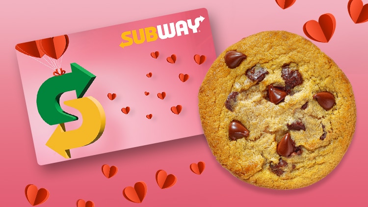 Chocolate Chip Cookie with Gift Card