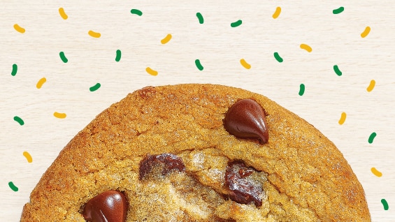 Cookie with confetti