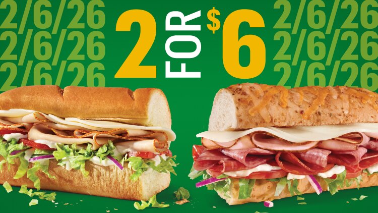 Oven-Roasted Turkey & B.M.T.® 2 for $6.