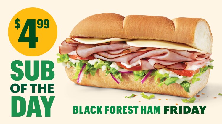 Friday's Black Forest Ham Sub