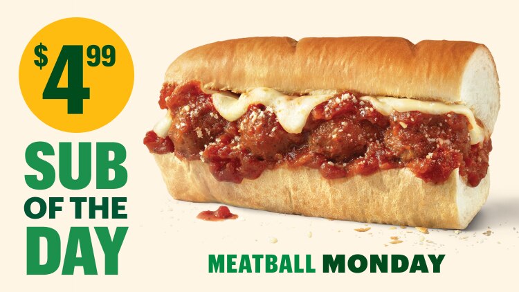 Monday's Meatball Sub