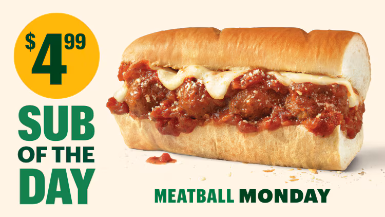 Monday's Meatball Sub