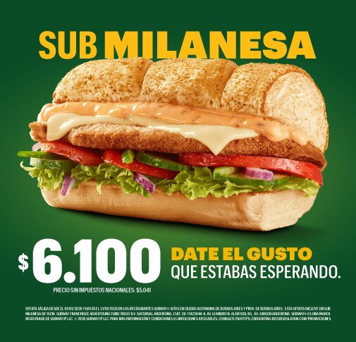 Milanesa Sub, Res, Sub 15cm