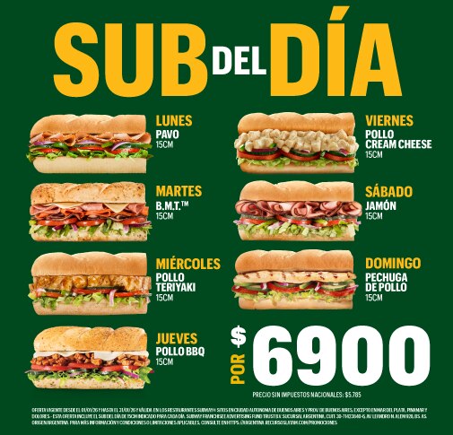 Sub del Día, Sub 15cm