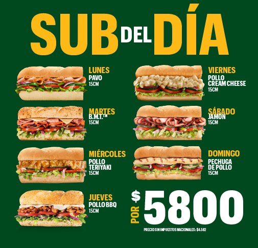  Sub Del Día