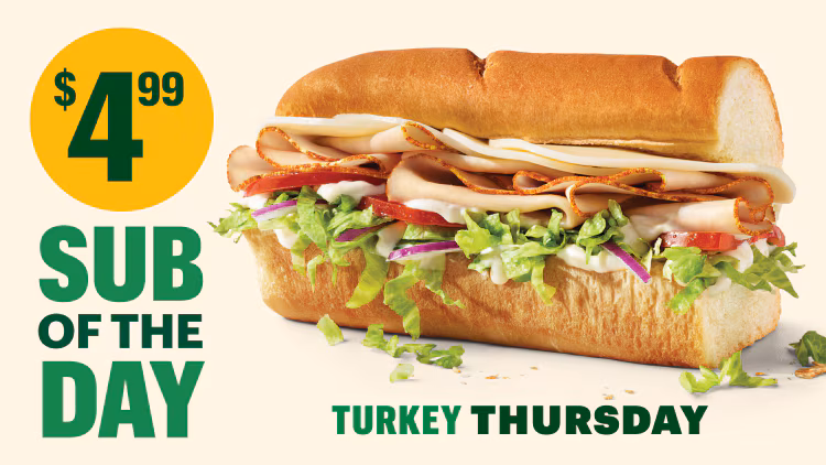 Thursday's Turkey Sub