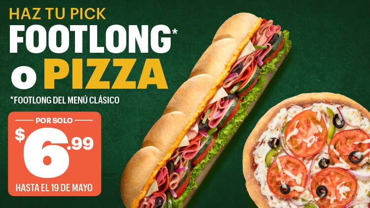 Footlong y Pizza