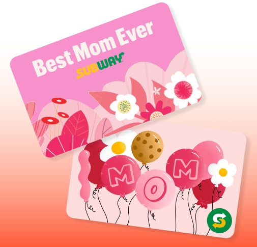 Subway Gift Cards por el Día de la Madre.