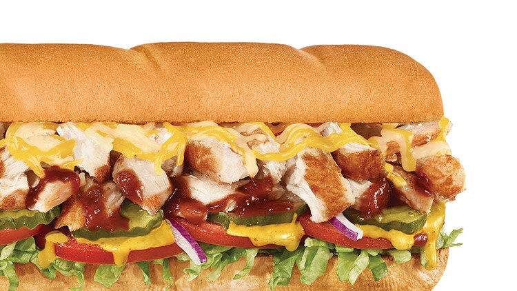 #21 Honey Mustard BBQ Chicken sub