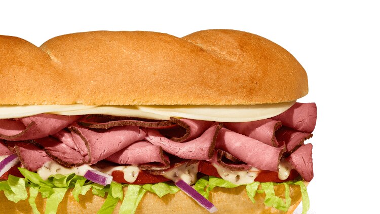 #17 Garlic Roast Beef sub
