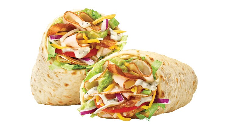 #40 Turkey, Bacon & Avocado Wrap (Smashed)