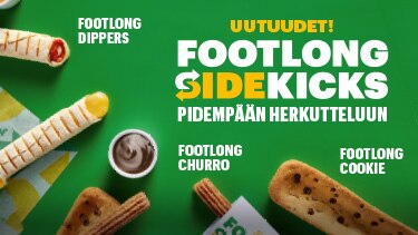Parempaa pitkänä. Footlong Sidekicks