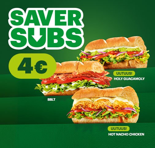 Ei temppuja, vaan edulliset Saver Subit.