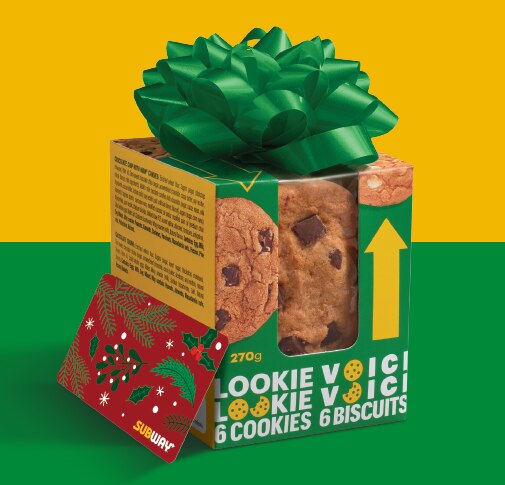 Giftcard + cookie box from shoot