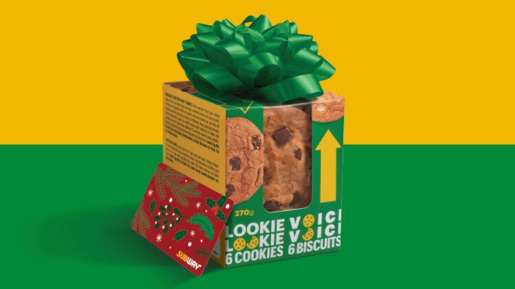 Giftcard + cookie box from shoot