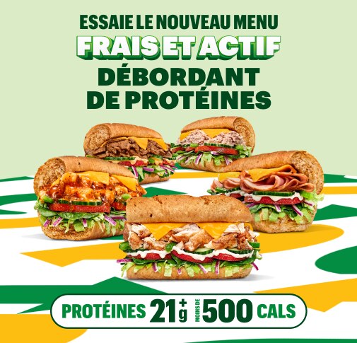 Le NOUVEAU menu Frais et Actif