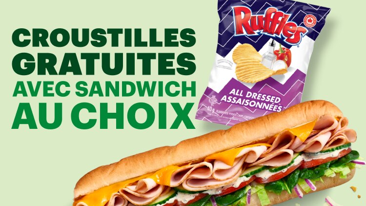 Croustilles GRATUITES avec sandwich