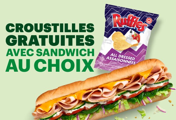 Croustilles GRATUITES avec sandwich