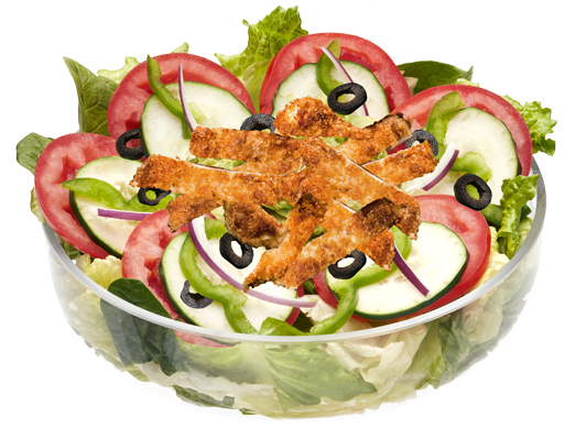 Subway Chicken Schnitzel Salad