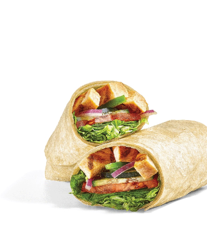 Calories in Subway Grilled Chicken on Plain Wrap