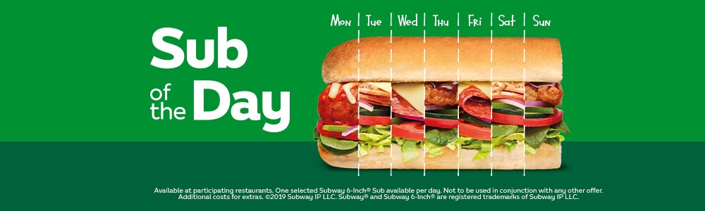 Subway Sandwich Formula Chart 2017